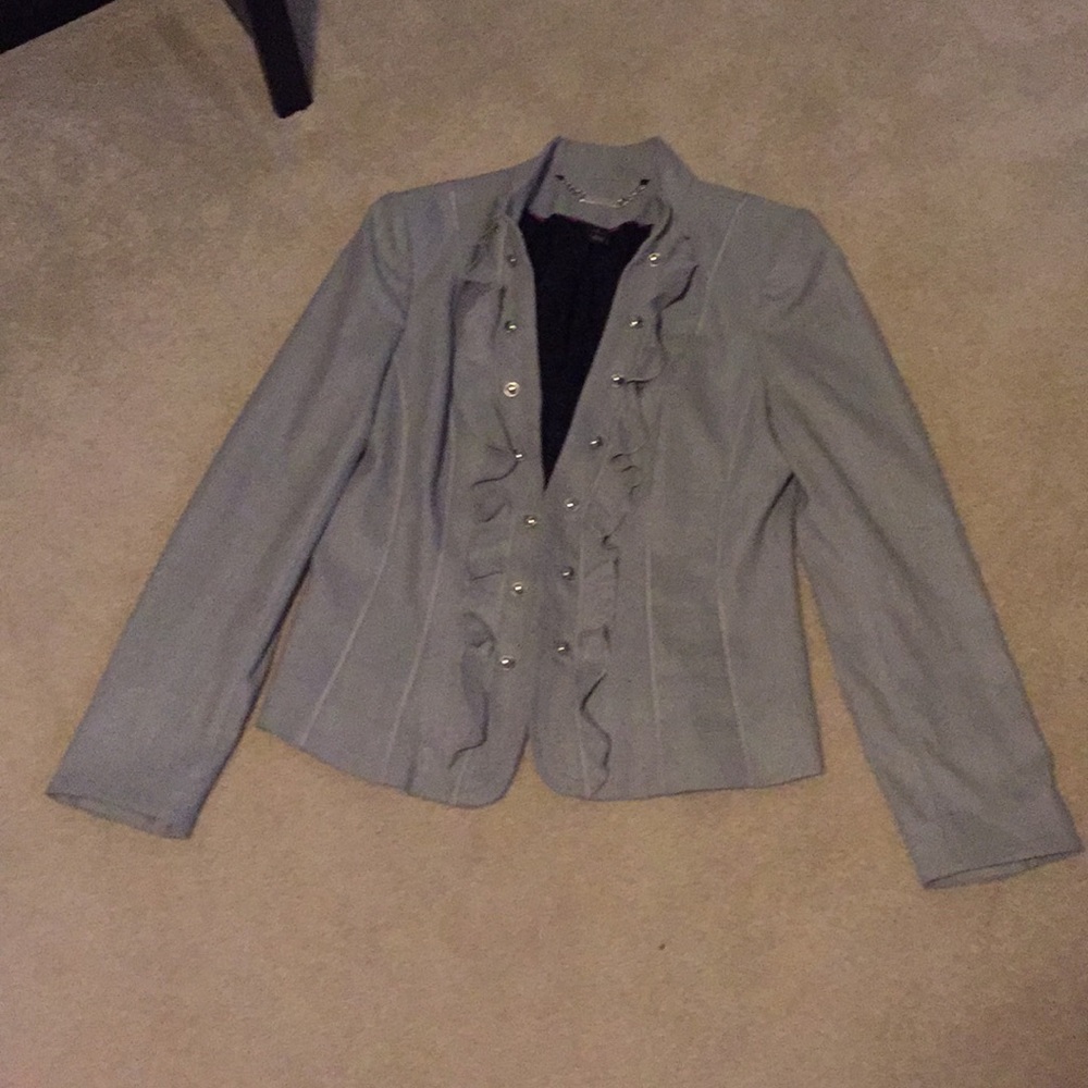 Lovely grey WHBM military style jacket.